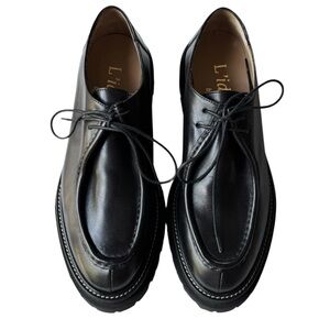 L’idea by Lori Black Leather Derby Shoes | 37.5